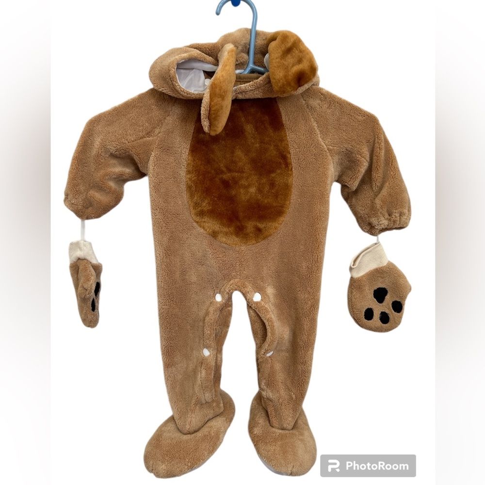Fun World Infant Toddler Brown DOG Halloween Costume Size 6-12 Months